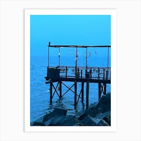 Pier At Dusk Art Print