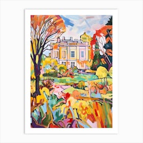 Autumn Gardens Painting Kew Gardens Hillsborough Castle London 1 Art Print