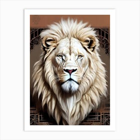 Lion Head 56 Art Print