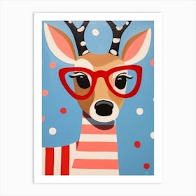 Little Deer 2 Wearing Sunglasses Art Print