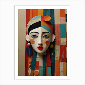 Face By Sanjay Kumar Art Print