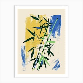 Bamboo Plant Minimalist Illustration 6 Art Print