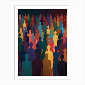 Crowd Of People 2 Art Print