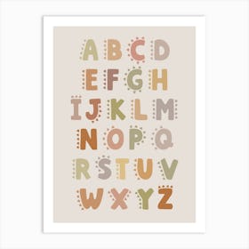 Alphabet Lettering Art Print