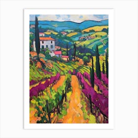 Chianti Italy 3 Fauvist Painting Art Print