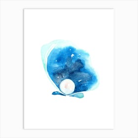 Watercolor Of A Shell Art Print