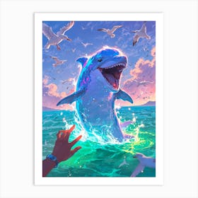 Dolphins 2 Art Print