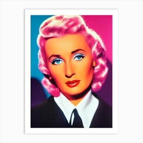 Barbara Stanwyck Pop Movies Art Movies Art Print