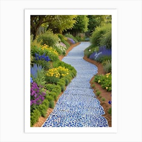 Mosaic Garden Path Art Print