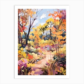 Autumn Gardens Painting Royal Botanic Garden Sydney 2 Art Print