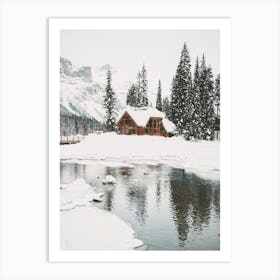 Snowy Creek Cabin Art Print