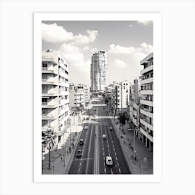 Tel Aviv, Israel, Photography In Black And White 5 Art Print
