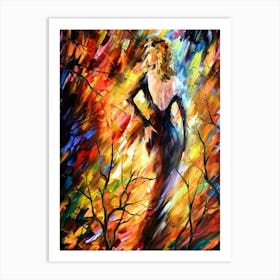 Woman In The Forest 1 Art Print