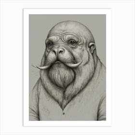 Walrus 4 Art Print