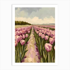 Pink Tulips 7 Art Print