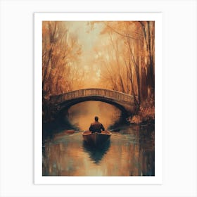 Man In A Boat 4 Art Print