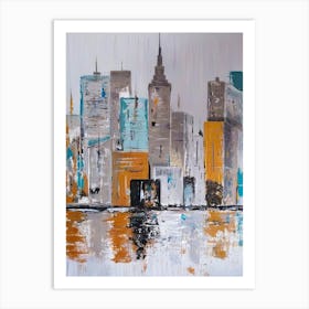 Abstract Cityscape 5 Art Print