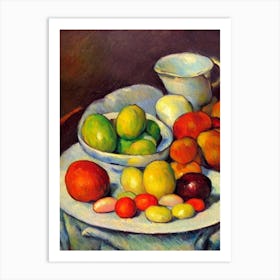 Lima Beans 2 Cezanne Style vegetable Art Print