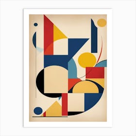 bauhaus geometric exhibition print 5 Art Print