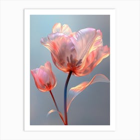 Pink Tulips 1 Art Print