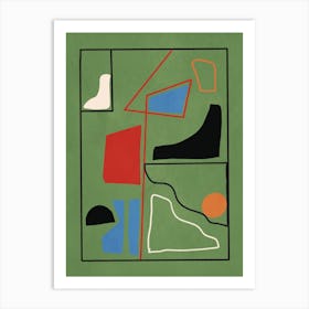 Modern Abstract Minimal Shapes 42 Art Print