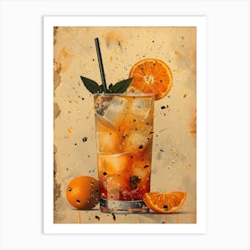 Orange Drink 12 Art Print