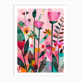 Pink Flowers 6 Art Print