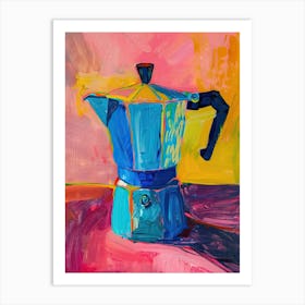 Italian Coffee Maximalist Colourful Art Print