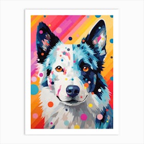 Collie Pop Art Inspired Art Print