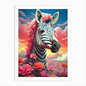 Zebra Art Print