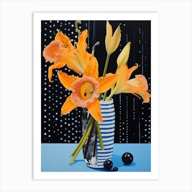 Surreal Florals Daffodil 3 Flower Painting Art Print