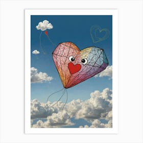 Heart Kite 2 Art Print