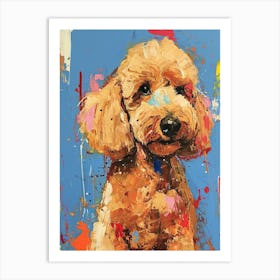 Poodle Acrylic Painting 8 Art Print