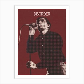 Disorder Ian Curtis Joy Division Art Print