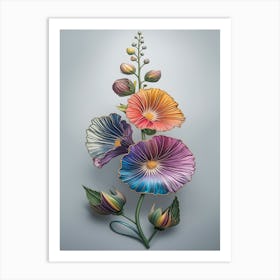 Hollyhock Art Print