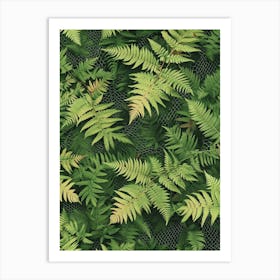 Pattern Poster Netted Chain Fern 4 Art Print