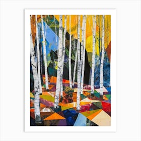 Colorful Trees In The Forest 8 Art Print