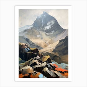 Scafell England 7 Mountain Painting Art Print