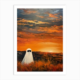 Ghost At Sunset Art Print