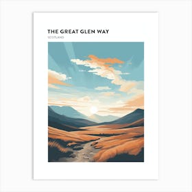 The Great Glen Way Scotland 2 Hiking Trail Landscape Poster Art Print