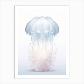 Lions Mane Jellyfish Watercolour 3 Art Print