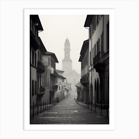 Bergamo, Italy,  Black And White Analogue Photography  2 Art Print