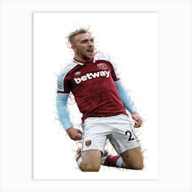 Jarrod Bowen Watercolor Art Print