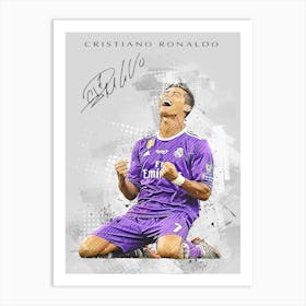 Cristiano Ronaldo Signature Art Print