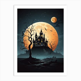 Halloween Castle 1 Art Print