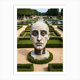 Head Of A Man In A Garden Art Print