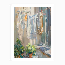 Laundry Line 6 Art Print