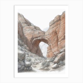 Massive Rock Arch Art Print