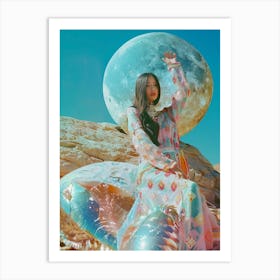 Boho Moon Art Print