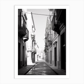 Trapani, Italy, Black And White Photography 3 Art Print